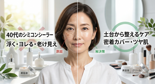 40代のシミにコンシーラーが浮く原因と解決策｜肌の土台から整える方法を解説