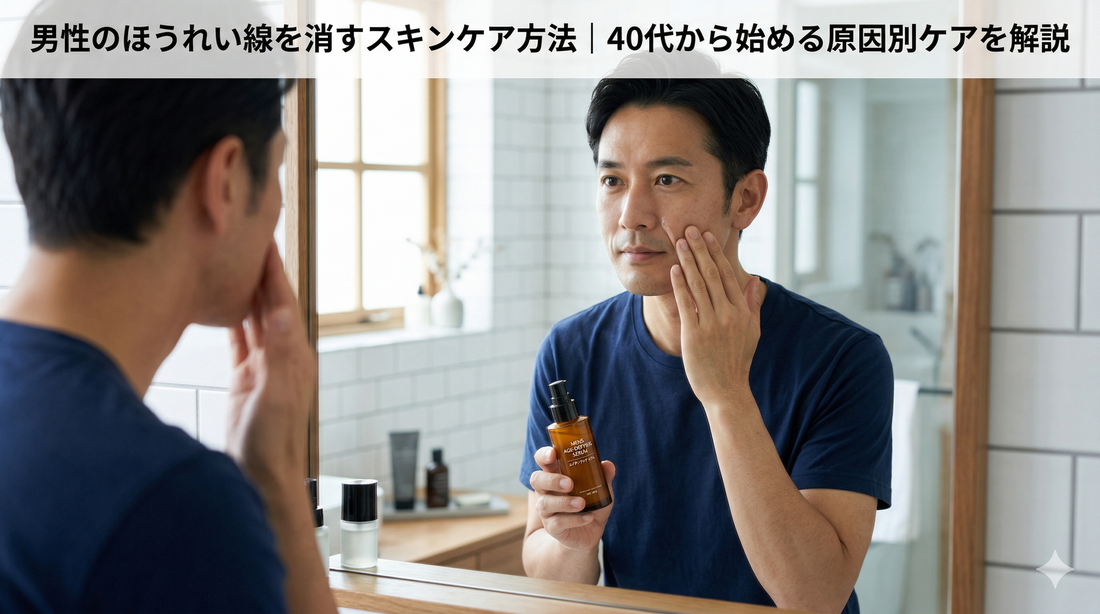 男性のほうれい線を消すスキンケア方法｜40代から始める原因別ケアを解説
